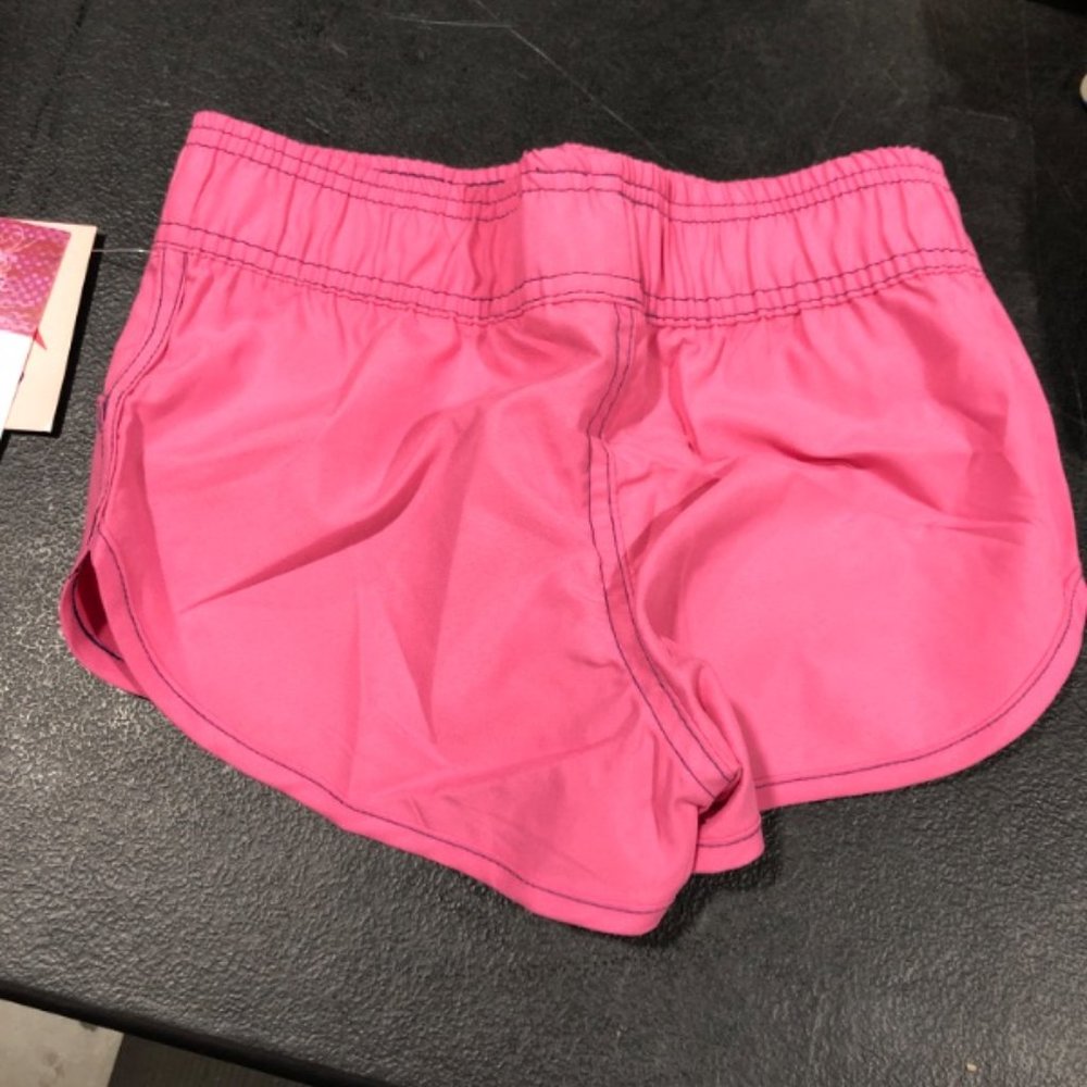 KANU SURF GIRLS BOARD SHORTS PINK SANDY ELASTIC WAIST SWIM SHORTS SIZE 4 NWT - Picture 2 of 2